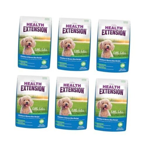 Little Bites Dry Dog Food (4 lb / 1.8 Kg) 4lb (Pack of 6) Chicken & Brown Rice