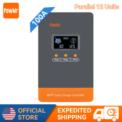  100A MPPT Solar Charge Controller 12V 24V 36V 48V Auto PV Max 160V Parallel 12