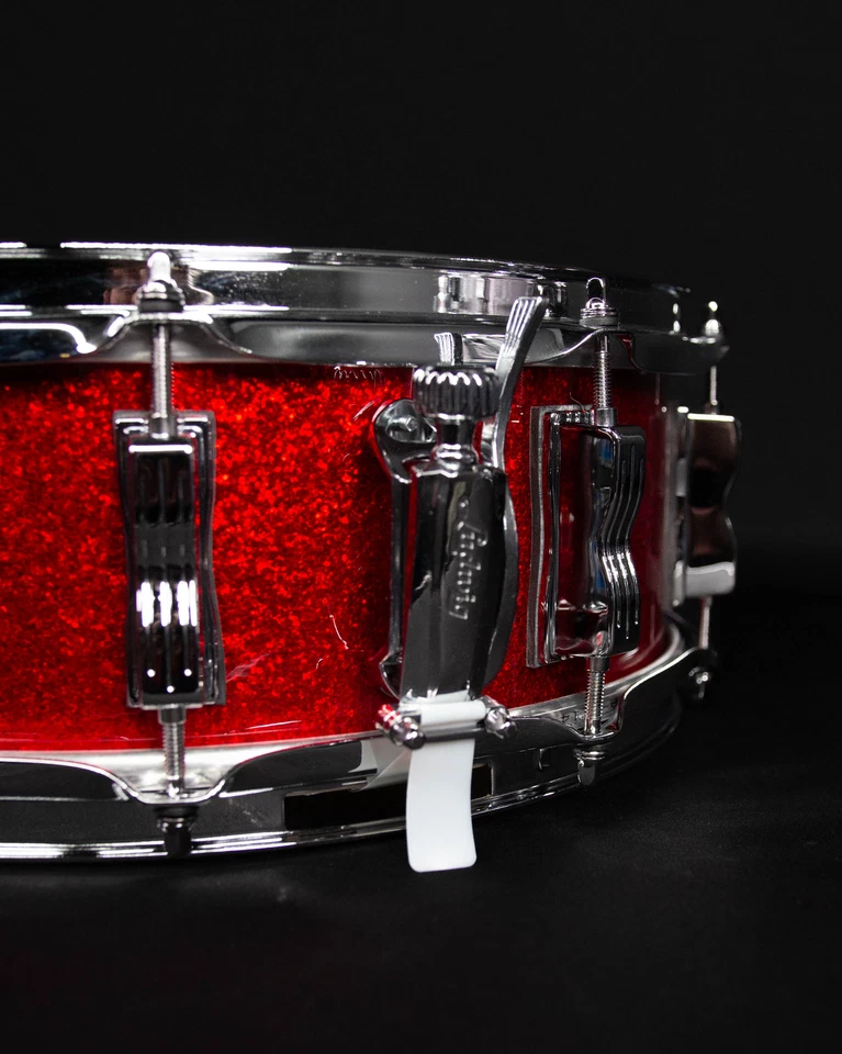 Ludwig 5" x 14" Classic Maple Snare Drum, Red Sparkle - Image 3 of 4
