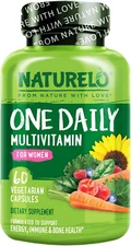 One Daily Multivitamin for Women - Energy Support - Whole Food Supplement to ...