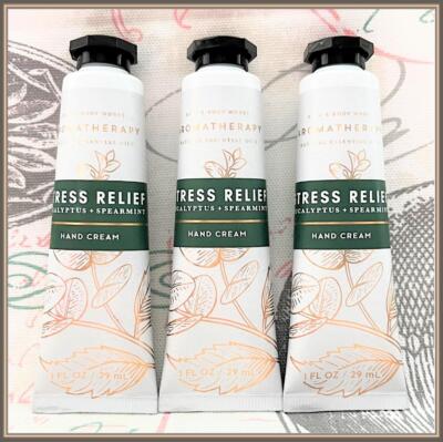 Bath & Body Works EUCALYPTUS SPEARMINT Hand Cream x 3 Pc Set LOT Shipped Today