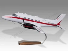 Embraer EMB-110 Bandeirante Fototerra Desk Wood Airplane Model Large Scale 1/32