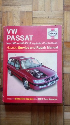 HAYNES WORKSHOP MANUAL VW PASSAT 88 to 96
