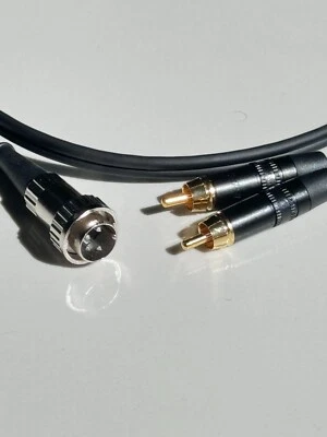 Naim Amplificador de Potencia Entrada 4 Pin Din Twist Lock Desde 2 x Salidas de Fono RCA