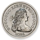 2024 Kennedy Overstrike Series 1804 Capped Bust Dollar Silver Round