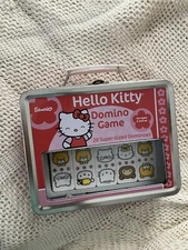 VTG Sanrio Hello Kitty 28 Super Sized Dominoes Game Collectors Tin Lunch 2003