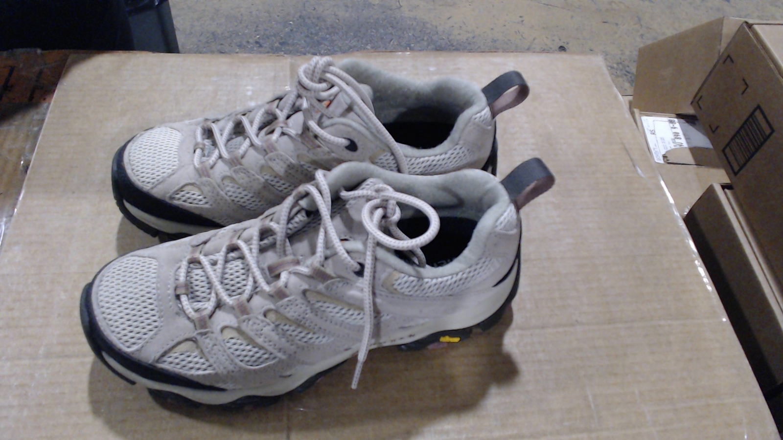 Come Nuovo_Scarpe Merrell Moab 3 da Donna Pelle Traspirante_Alluminio_8