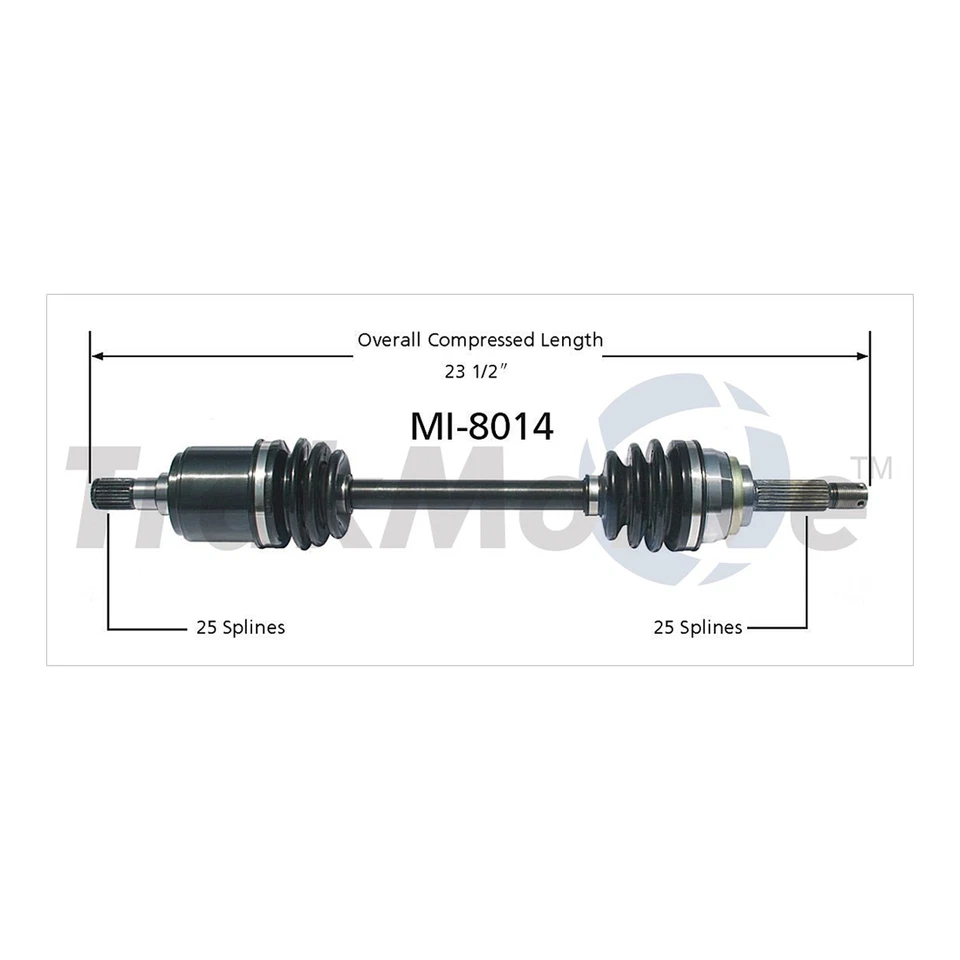 Conjunto de junta de eje de transmisión TrakMotive CV delantero para Hyundai Scoupe 1991 1992 Foto 2 de 3