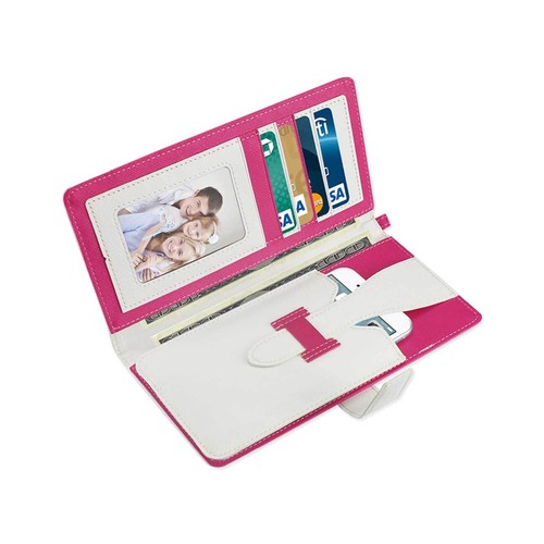Reiko iPhone 6/ 6S Two Tone Super Wallet Case with Multiple Card Slots in White - Picture 2 of 4
