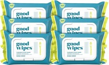 Flushable  Plant-Based Wipes with Botanicals  Dispenser for At-Home Use  S...