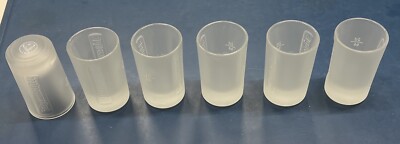6x Schnapsgläser NEU von Jägermeister 2cl Frosted Shot Kurze Stamper