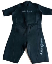 NeoSport Men's 3mm Neoprene Backzip Shorty Wetsuit - Size XL