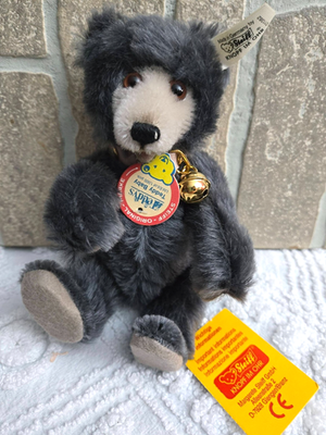 STEIFF bear teddy baby dark gray black LTD 1000 Teddys #011382