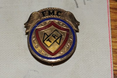 F.M.C. -TR   Fraternal Organization Pin Gold Filled 1904** Historical NOS Old*