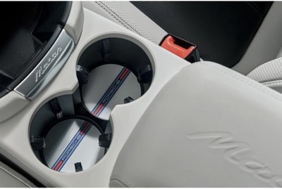 Porsche Macan EV 2024 2025 2026 cup holder Coasters ( White / Blue )