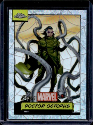 2024 Topps Chrome Marvel Doctor Octopus Spiderweb Refractor #/399