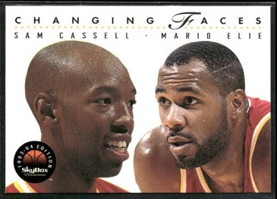 1993-94 SkyBox Premium #301 Sam Cassell / Mario Elie