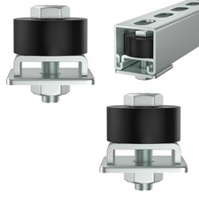 Trolley Roller Wheels Limit Trolley Assembly Positioning for Unistrut Strut C...