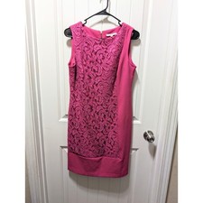 Studio One New York Hot Pink Sleeveless Dress Size 8