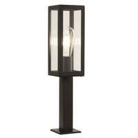 AußEnlampe Schwarz Edelstahl Glas 45 Cm Hoch E27 IP44 Garten Stehleuchte AußEn