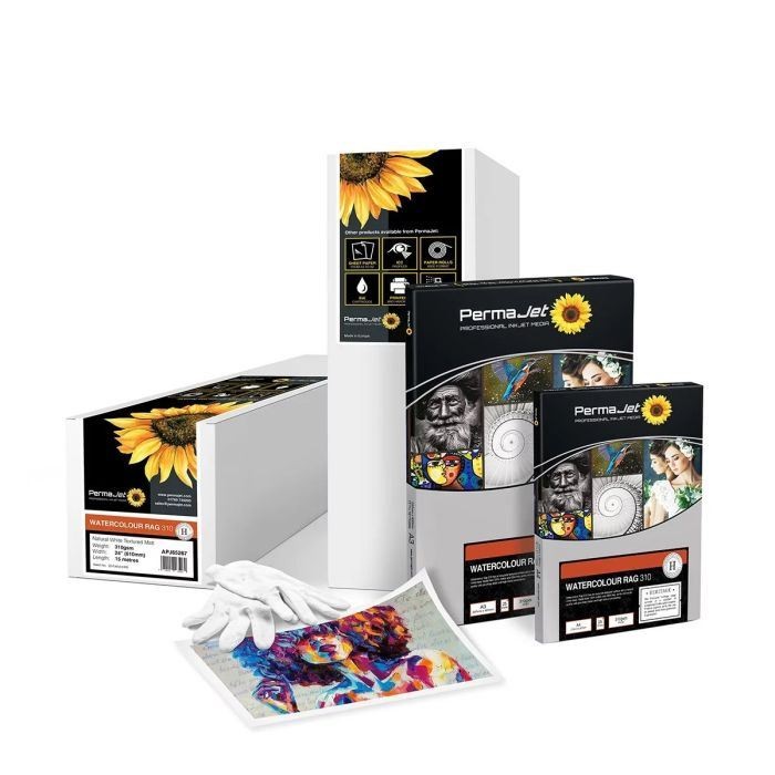 PermaJet Watercolour Rag 310 A4 Photo Paper - 25 Sheets - 65213