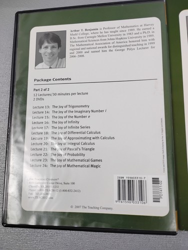 The Great Courses Science & Mathematics, The Joy Of Mathematics Course (DVDs) - Picture 9 of 15