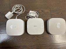 Set of 3 Eero Pro 6 K010001 Tri-Band WiFi 6 Mesh Wireless Router; 2 power cords
