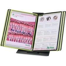 Tarifold Black Line Desk Stand,5 Blk/5 Gn,Pockets DBL291 Tarifold DBL291