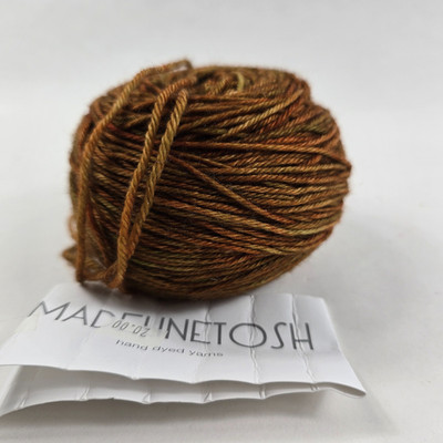 Hank Cake Madeline Tosh DK Superwash Merino Wool Copper Gold 225 Yd