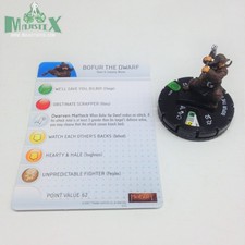 Heroclix The Hobbit: An Unexpected Journey set Bofur the Dwarf 014 fig w/card