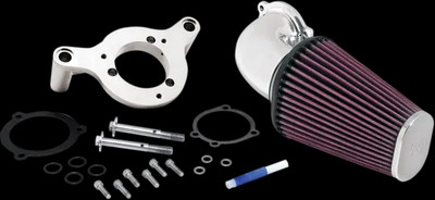 KN Aircharger Intake Breather System Mandrel Chr Harley Heritage Springer 01-07