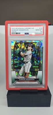2023 Bowman Chrome Sapphire Gunnar Henderson RC Aqua Rookie #/99 Orioles PSA 10