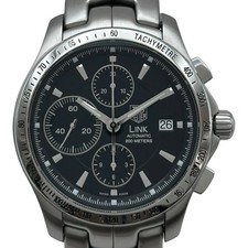Tag Heuer Link Chronograph CJF2110 Black Stainless Steel Automatic