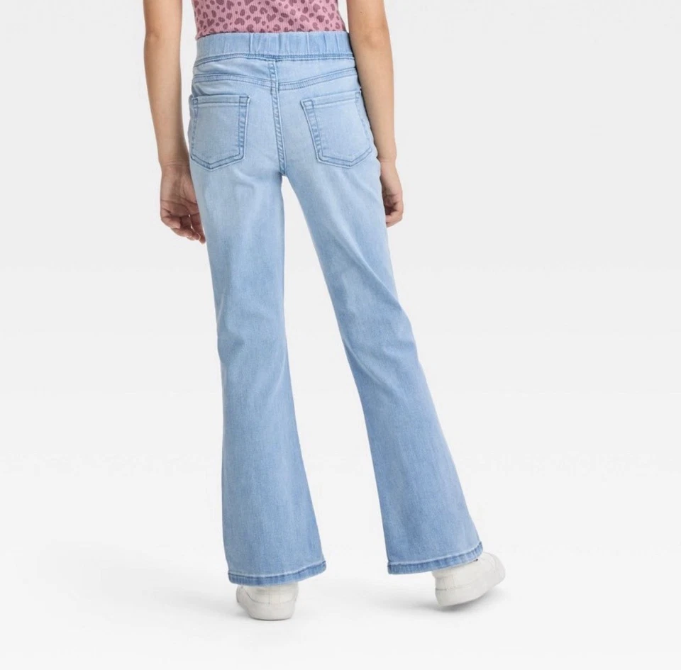 Cat & Jack Niñas Talla 10 Acampanado Tiro Medio Cintura Pull-On Algodón/poliéster/elastino Foto 2 de 4