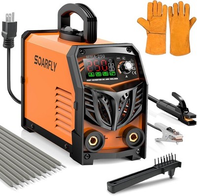 250A ARC Welder SOARFLY Dual Voltage IGBT with Rods
