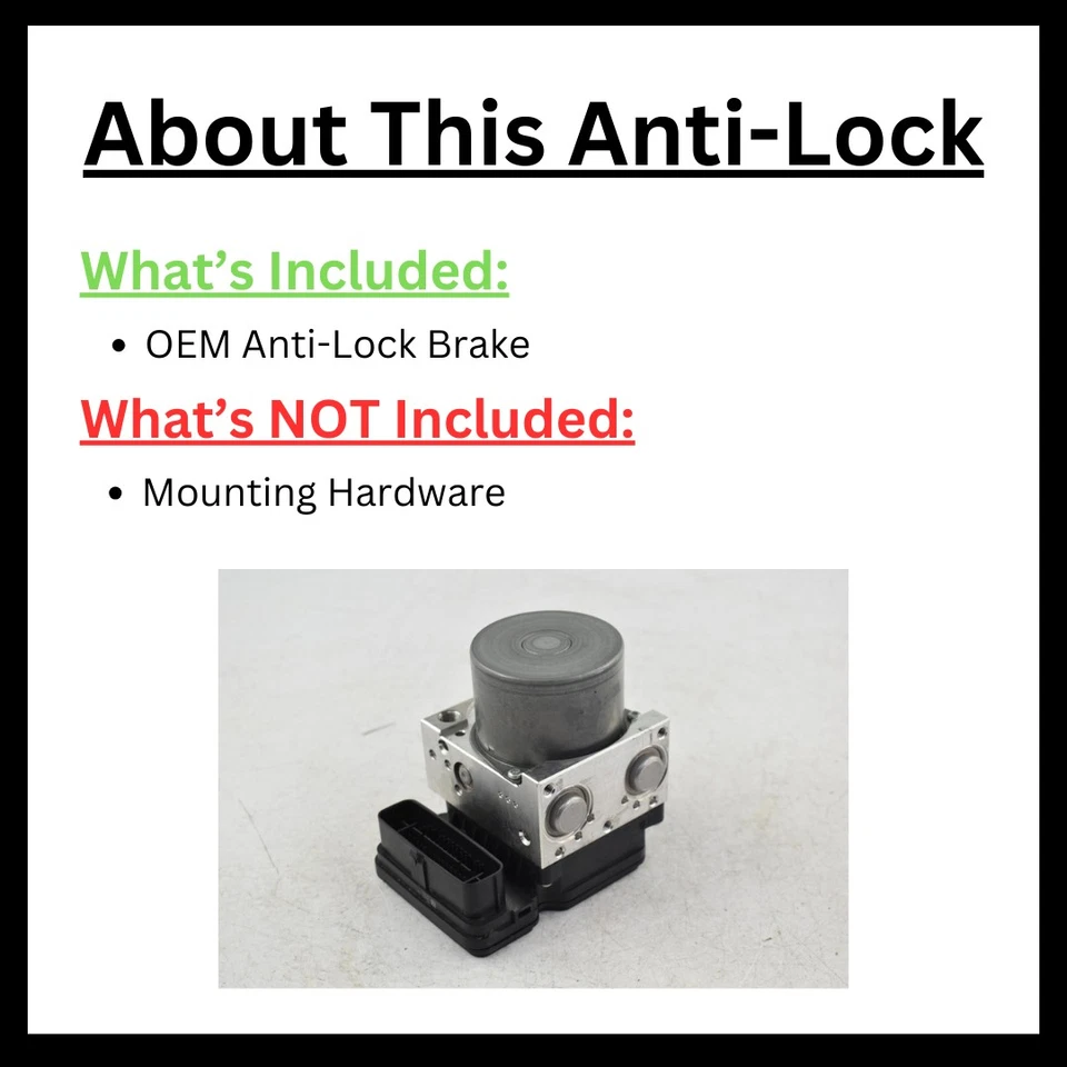 2007 Toyota Camry ABS Actuator Pump Assembly VIN E 133K Miles Used OEM - Image 3 of 4