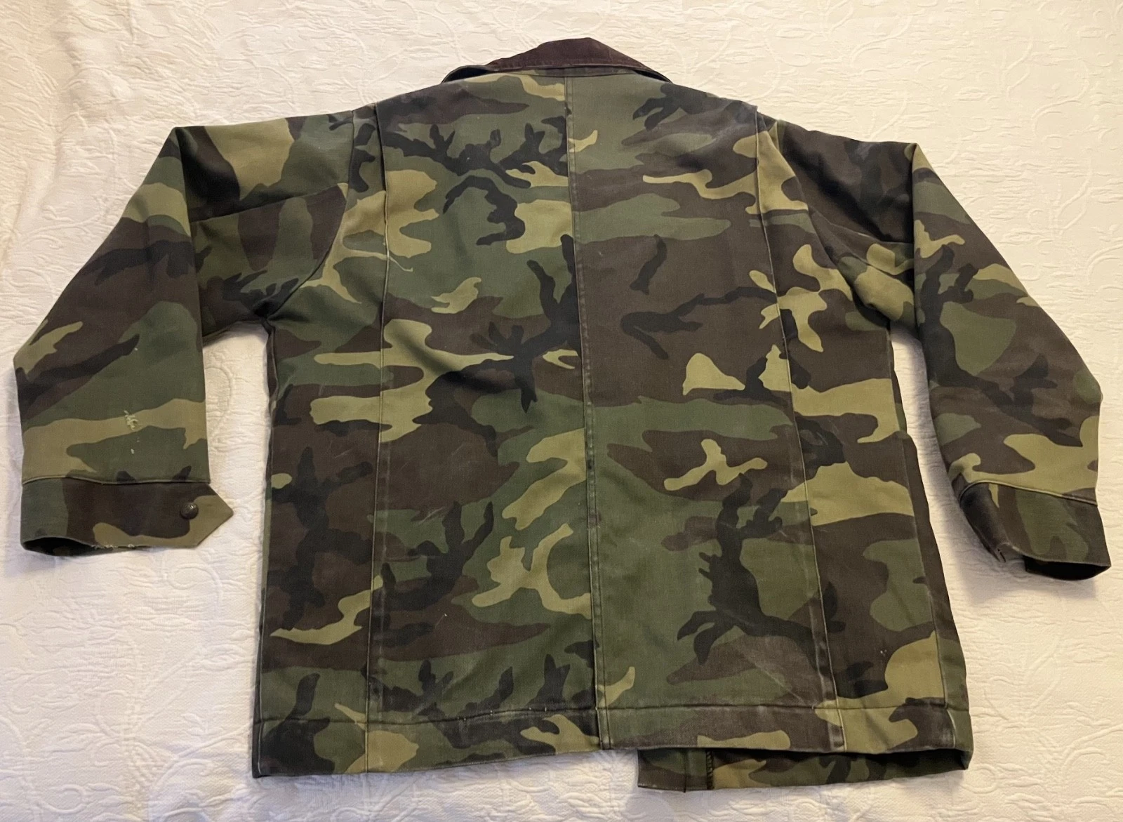 Vintage Men's Liberty Woodland Camo Hunting  Coat L 42-44 Quilted Made in USA image 11