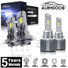 For Audi A6 Quattro 2009-2014 LED Headlight Combo Kit Hi-Lo Beam Bulbs 72000LM
