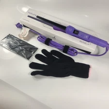 Herstyler Baby Curl Purple Small Compact Travel Ceramic Heat Barrel Teflon Wand