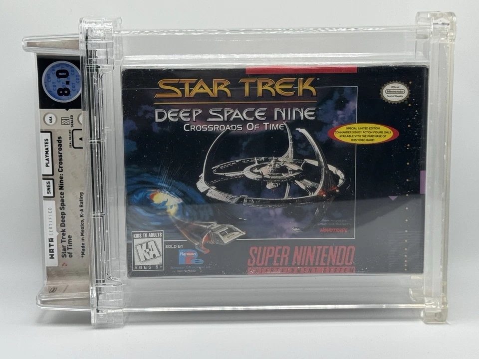 Star Trek Deep Space Nine Super Nintendo SNES Graded WATA 8.0 A - RARE - Image 2 of 4