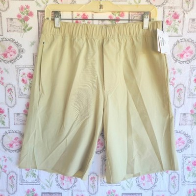 NWT Calvin Klein Men's Small Tan Stretch Performance Athletic Shorts Side Pocket
