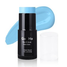 Go Ho Light Blue Face Body Paint Stick,Water Based Washable Pale Blue Face Paint