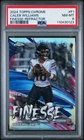 2024 TOPPS CHROME FINESSE REFRACTOR #F1 CALEB WILLIAMS ROOKIE RC PSA 8