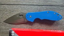 Spyderco Domino Blue G10 204P Satin Blade FREE SHIPPING!