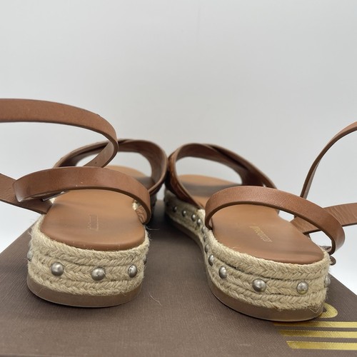 Roberto Cavalli Womens 41 Shoes Brown Platform Espadrillas Vacchetta Sandals - Picture 4 of 19