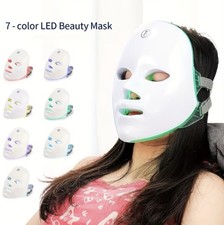 Wireless 7-Color LED Light Therapy Mask for Acne, Anti-Aging, Face