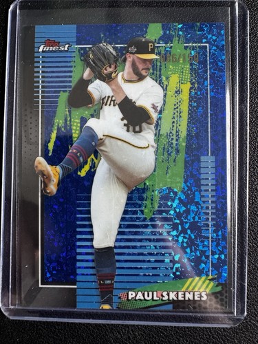 PAUL SKENES 2026 Topps Finest Common Blue mini diamond Refractor #/150 Pirates