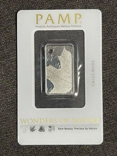 Pamp Suisse Wonders Of Nature 10g .999 Silver Maple Leafs Pendant