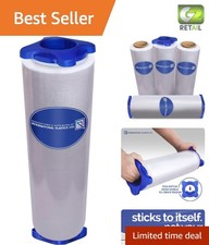 Versatile 18" Stretch Film, 1500 ft Roll, Heavy Duty 80 Gauge for Secure Storage