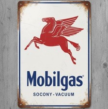 Mobil Mobilgas 8 x 12 Vintage Novelty Metal Sign Made In USA New!